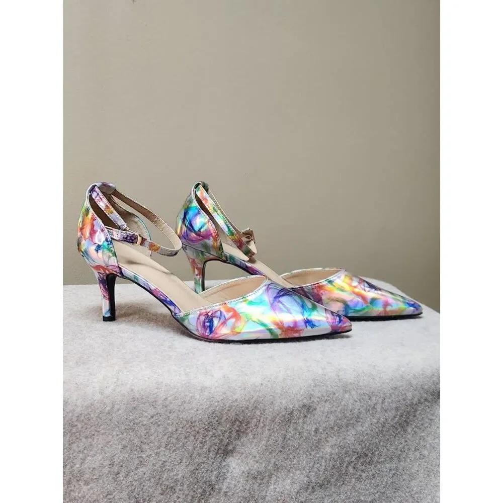 Women's Multi-Colored Dress Shoes Size 9.5